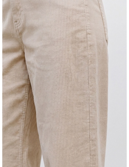 Pantalon Barrel Oatmeal VMBILLIE Longueur 32 Vero Moda - 2 | GIÙ